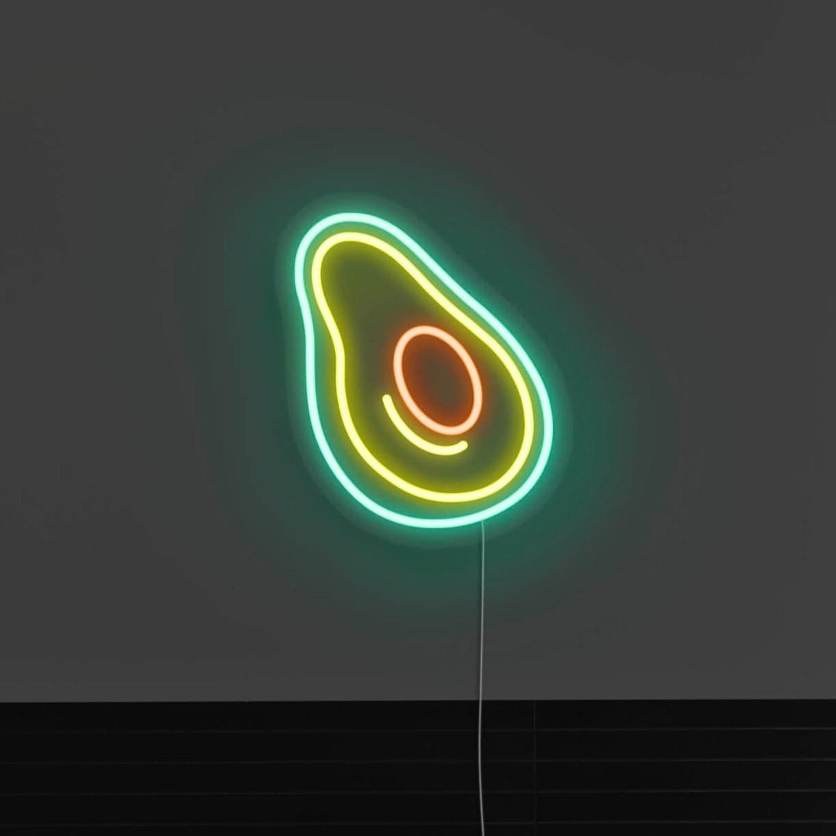 Avocado LED Neon Sign vista 1