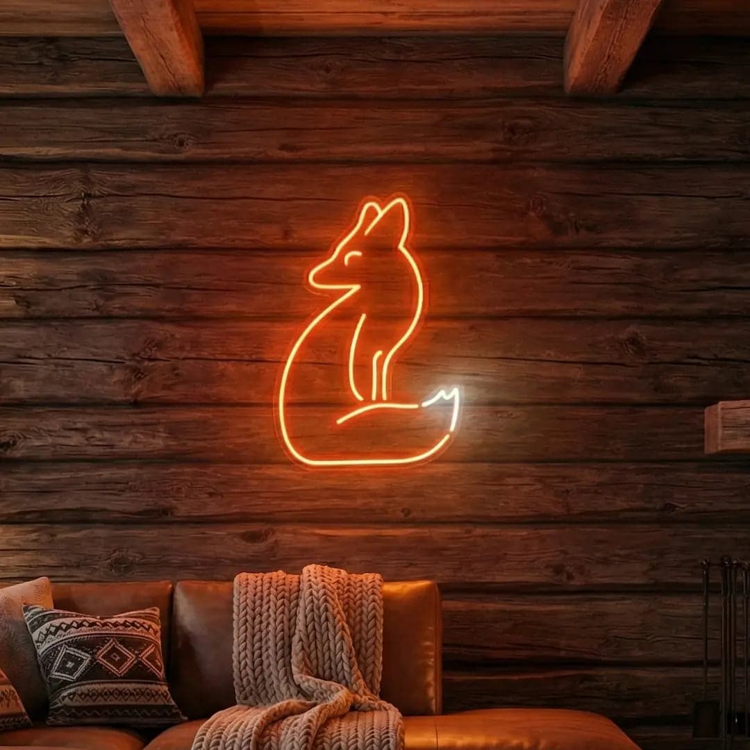 Fox LED Neon Sign vista 1