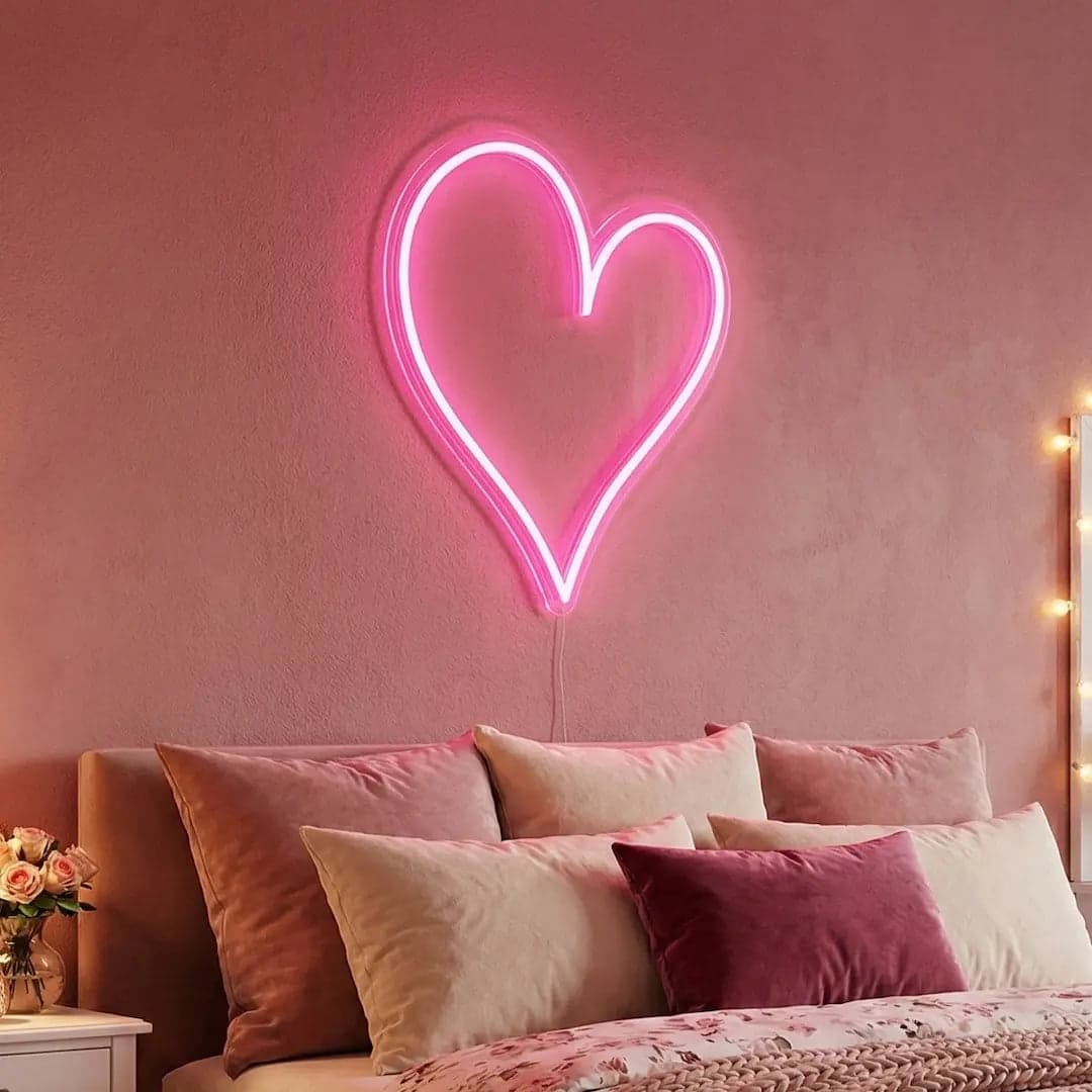 Heart LED Neon Sign vista 1