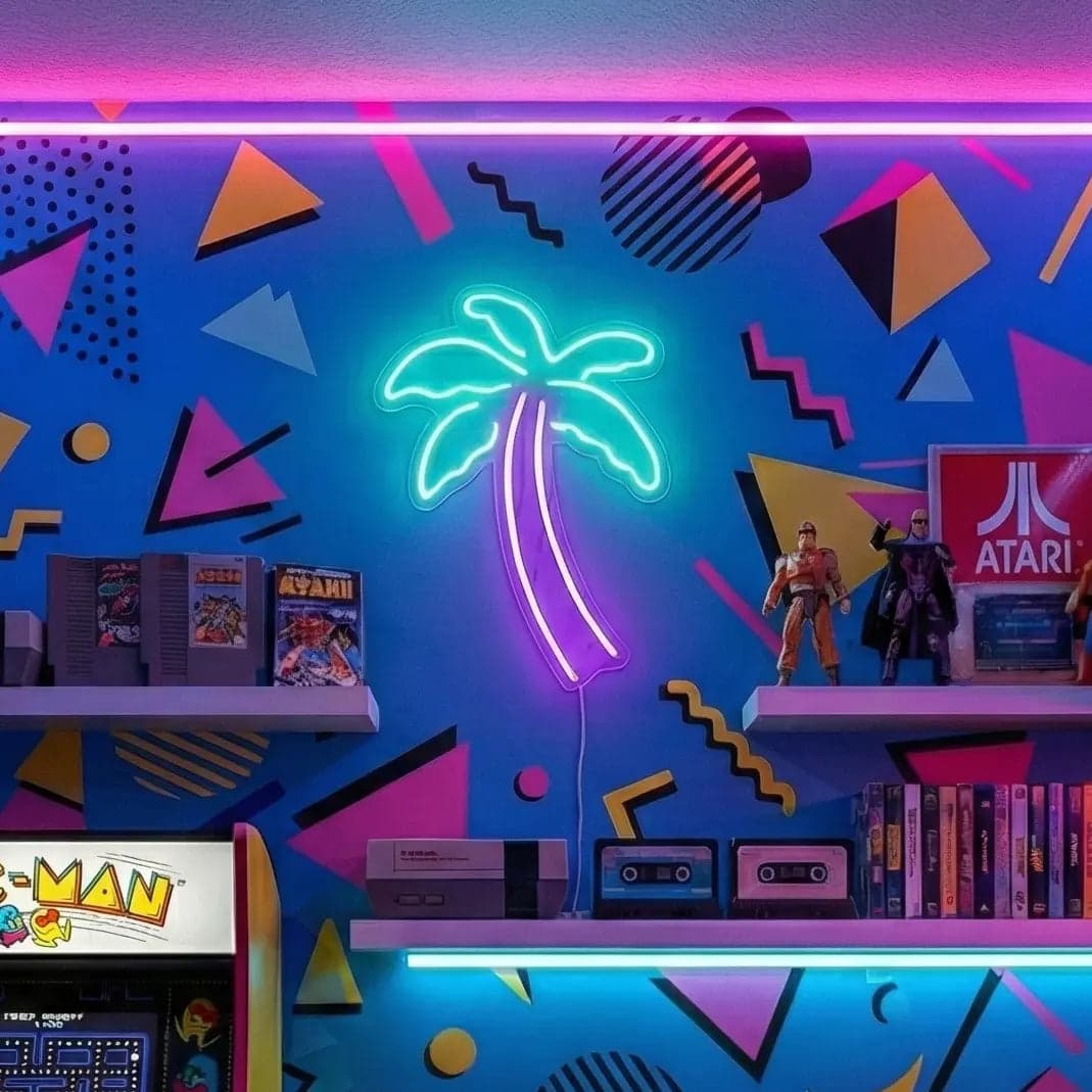 Palm Tree LED Neon Sign vista 1