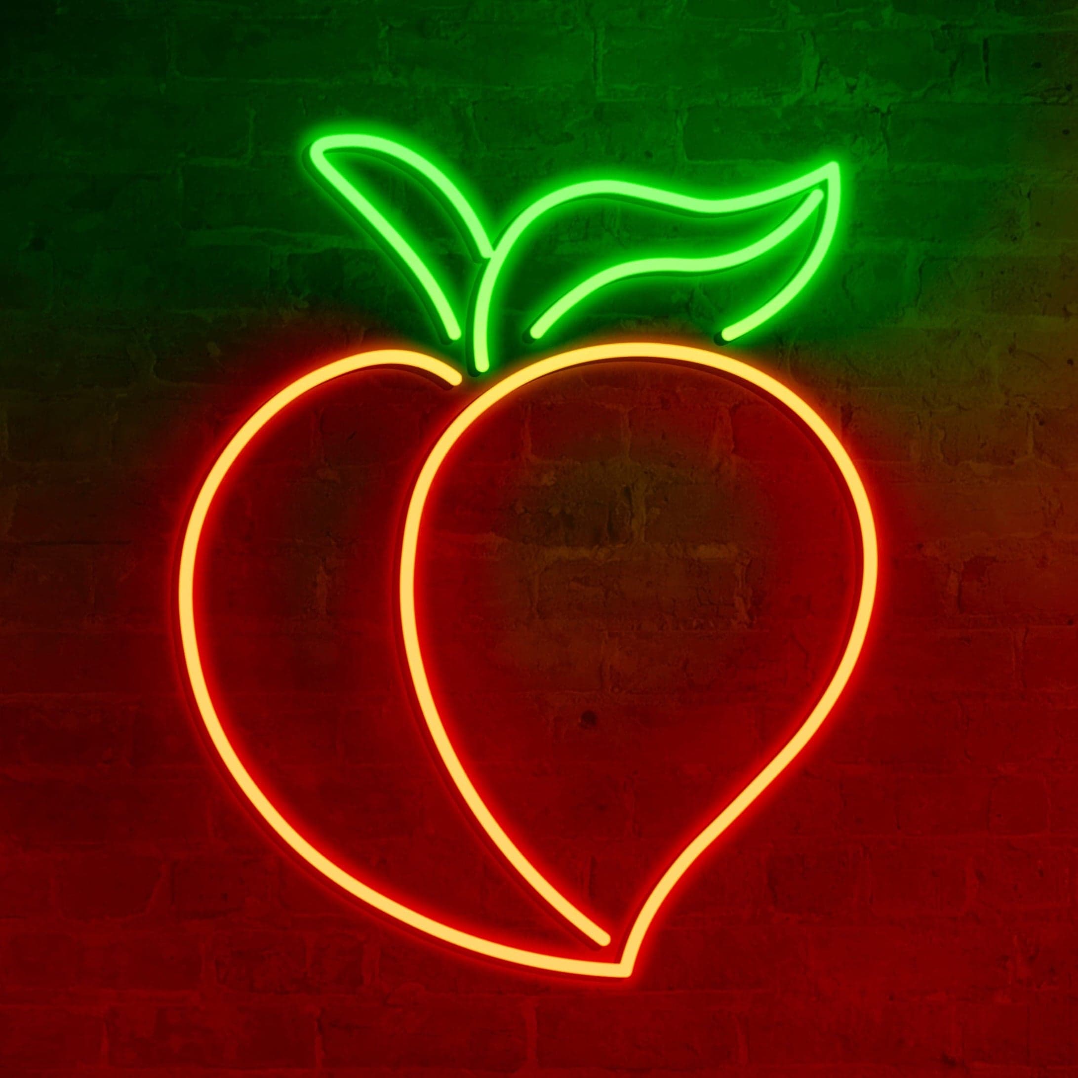 Peach LED Neon Sign vista 1