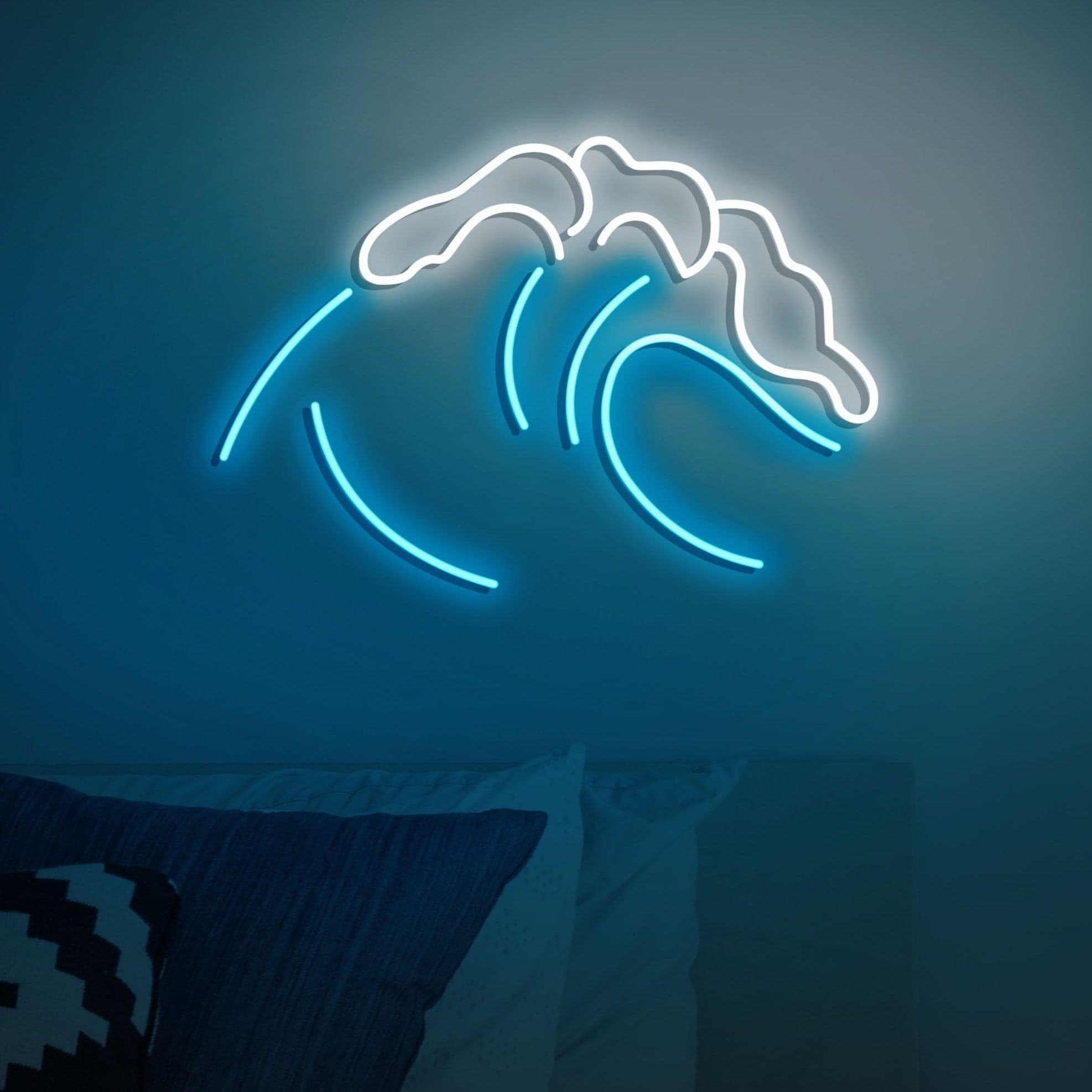 Wave LED Neon Sign vista 1