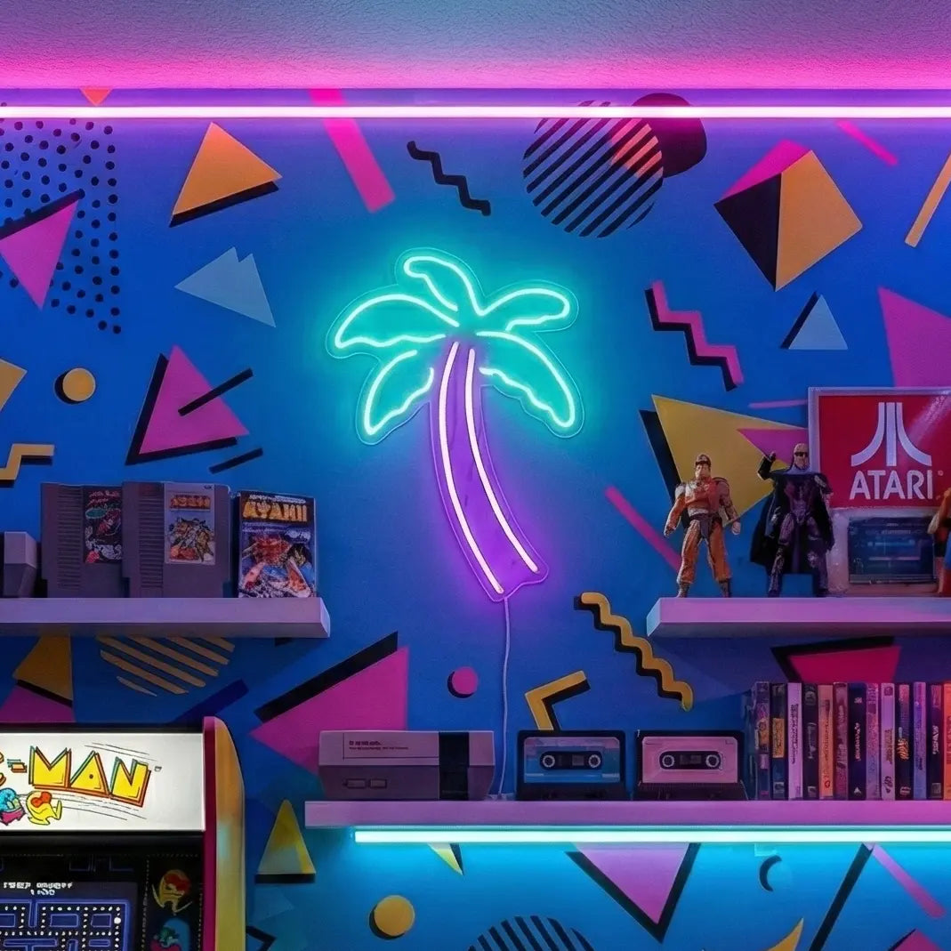 Palm Tree LED Neon Sign vista 1